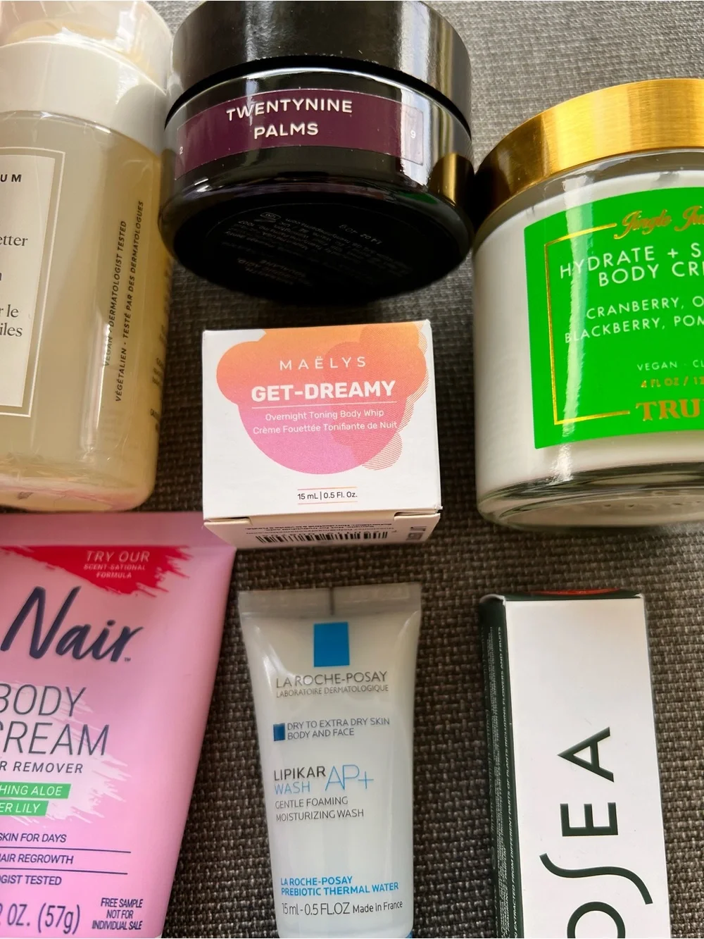 Variety Skincare Items with Maelys Zippered Pouch